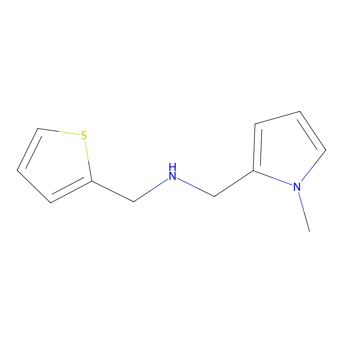 [(1-methyl-1H-pyrrol-2-yl)methyl](2-thienylmethyl)amine molecular structure, CAS 791615-26-4