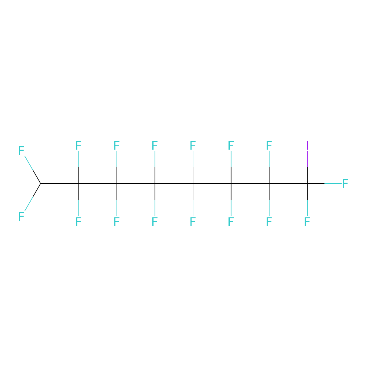 8H-Perfluorooctyl iodide molecular structure, CAS 79162-64-4