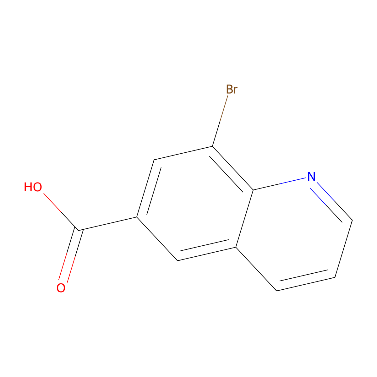 8-Bromoquinoline-6-carboxylic acid molecular structure, CAS 791632-21-8