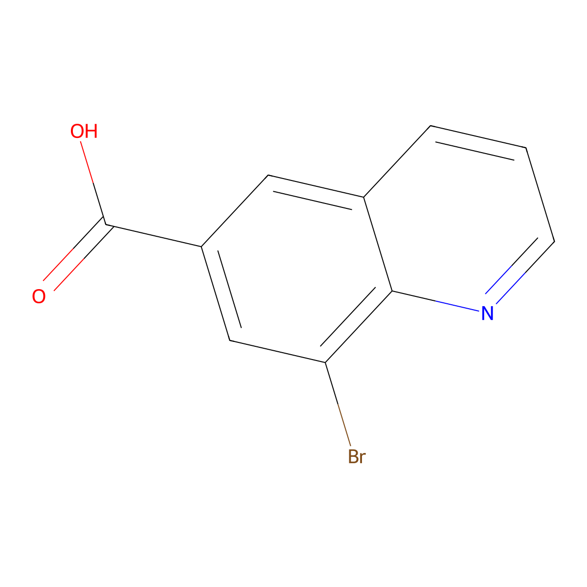8-Bromoquinoline-6-carboxylic acid molecular structure, CAS 791632-21-8