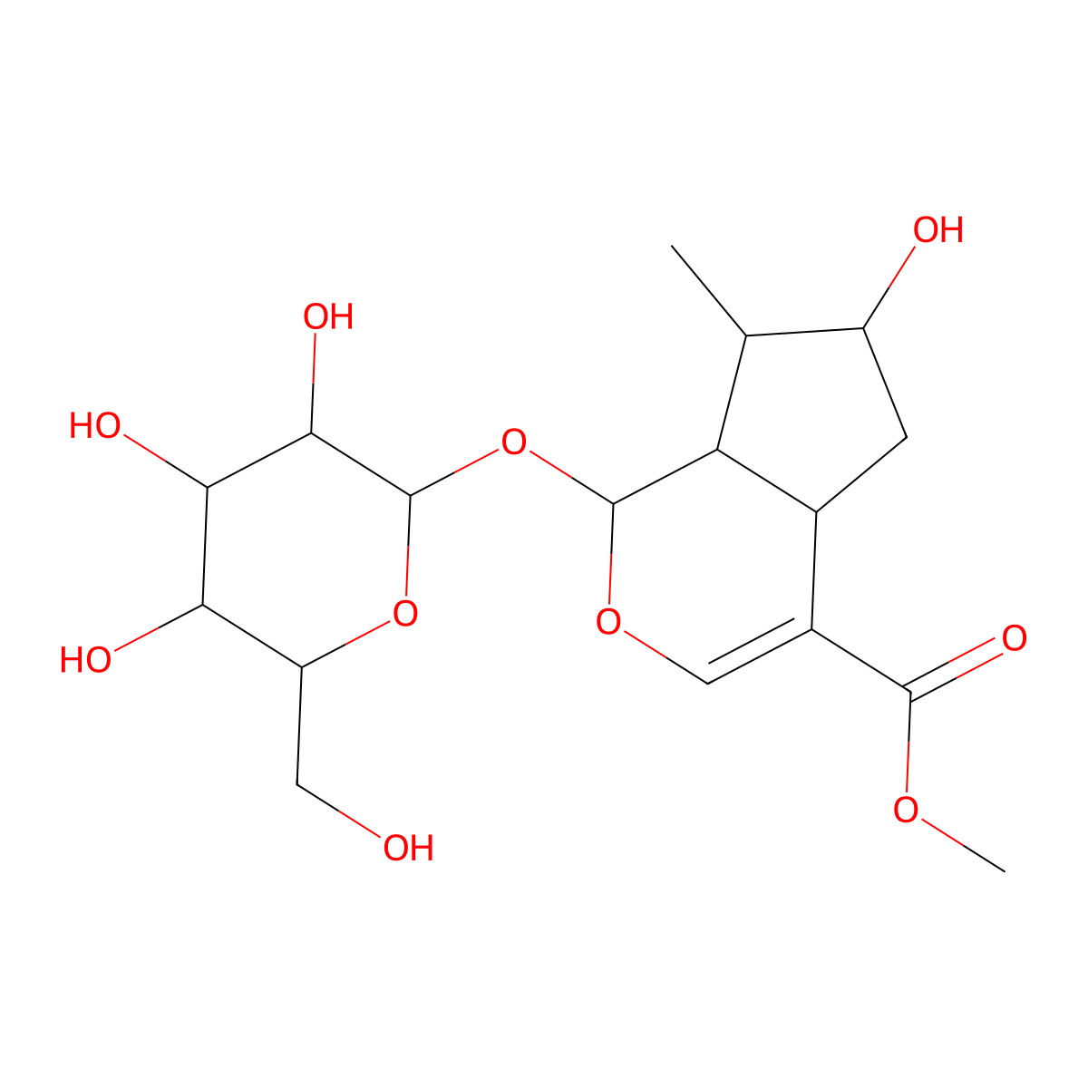 8-Epiloganin molecular structure, CAS 79172-04-6
