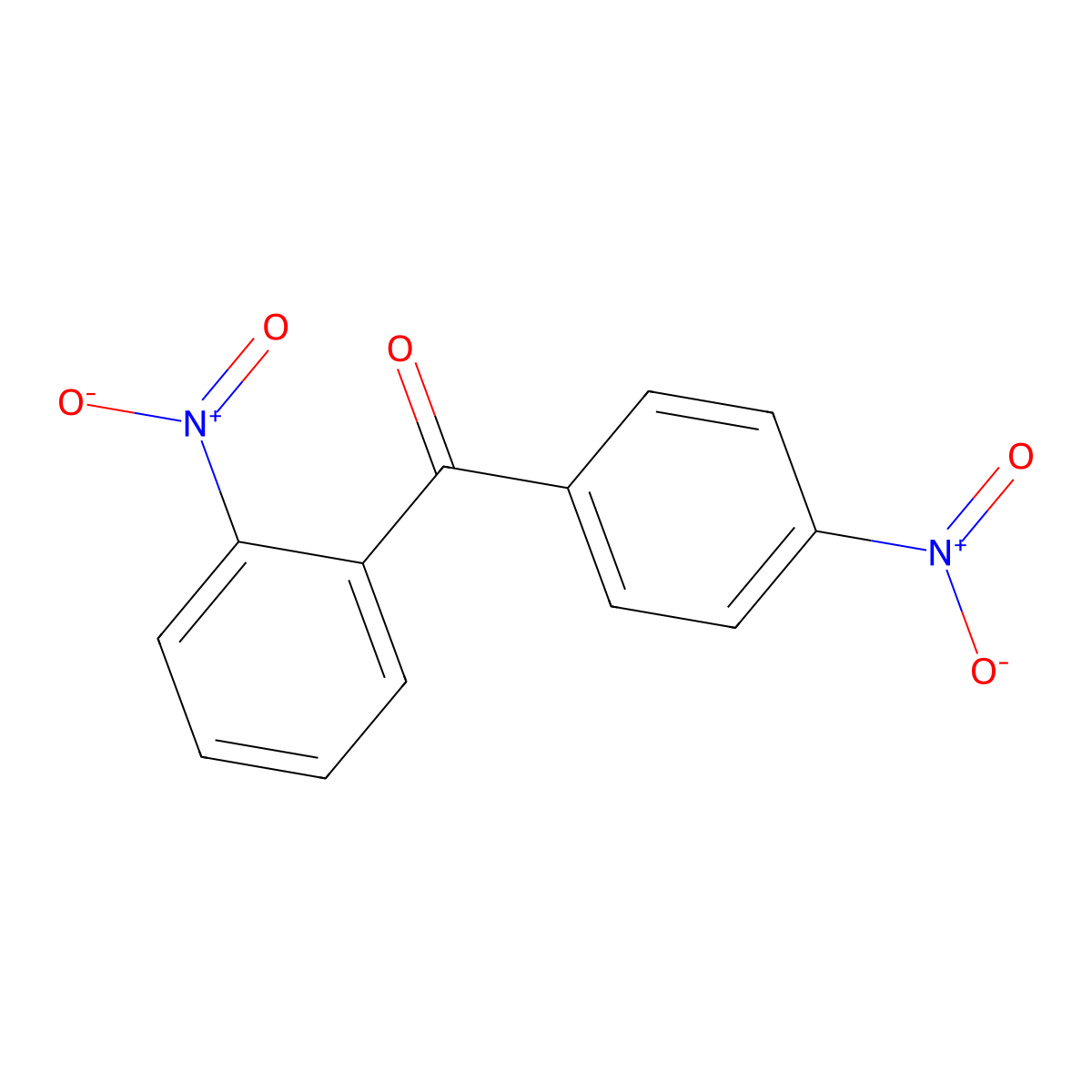 (2-Nitrophenyl)(4-nitrophenyl)methanone molecular structure, CAS 79172-41-1