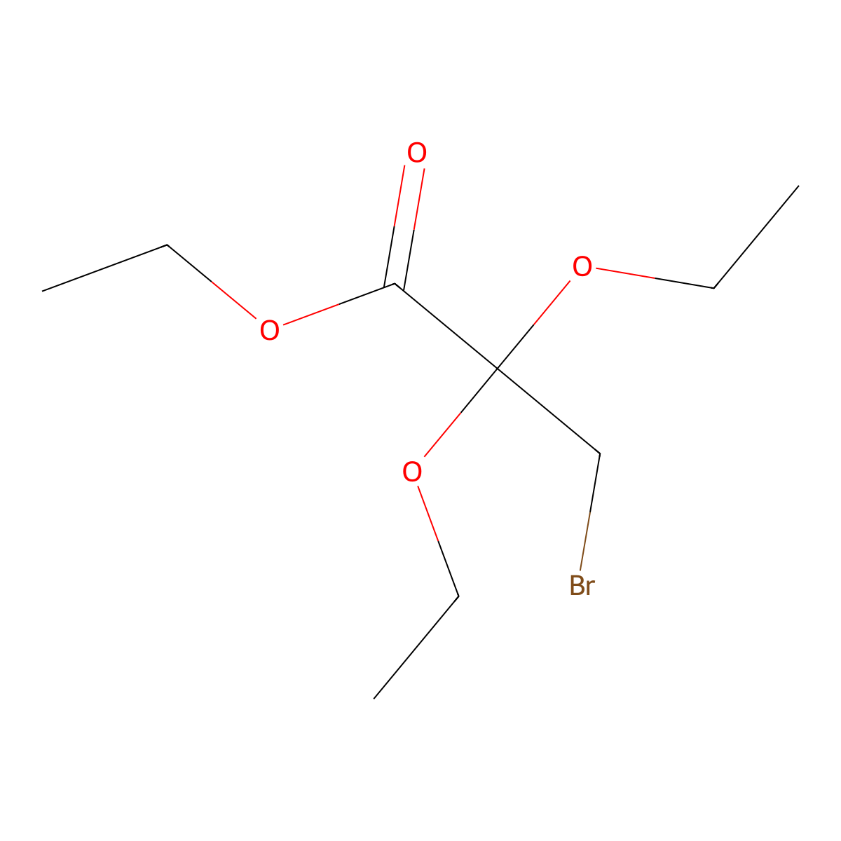 Ethyl 3-bromo-2,2-diethoxypropanoate molecular structure, CAS 79172-42-2