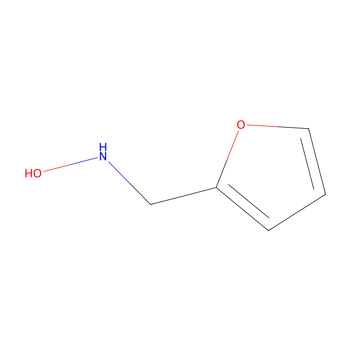 N-[(furan-2-yl)methyl]hydroxylamine molecular structure, CAS 791723-88-1