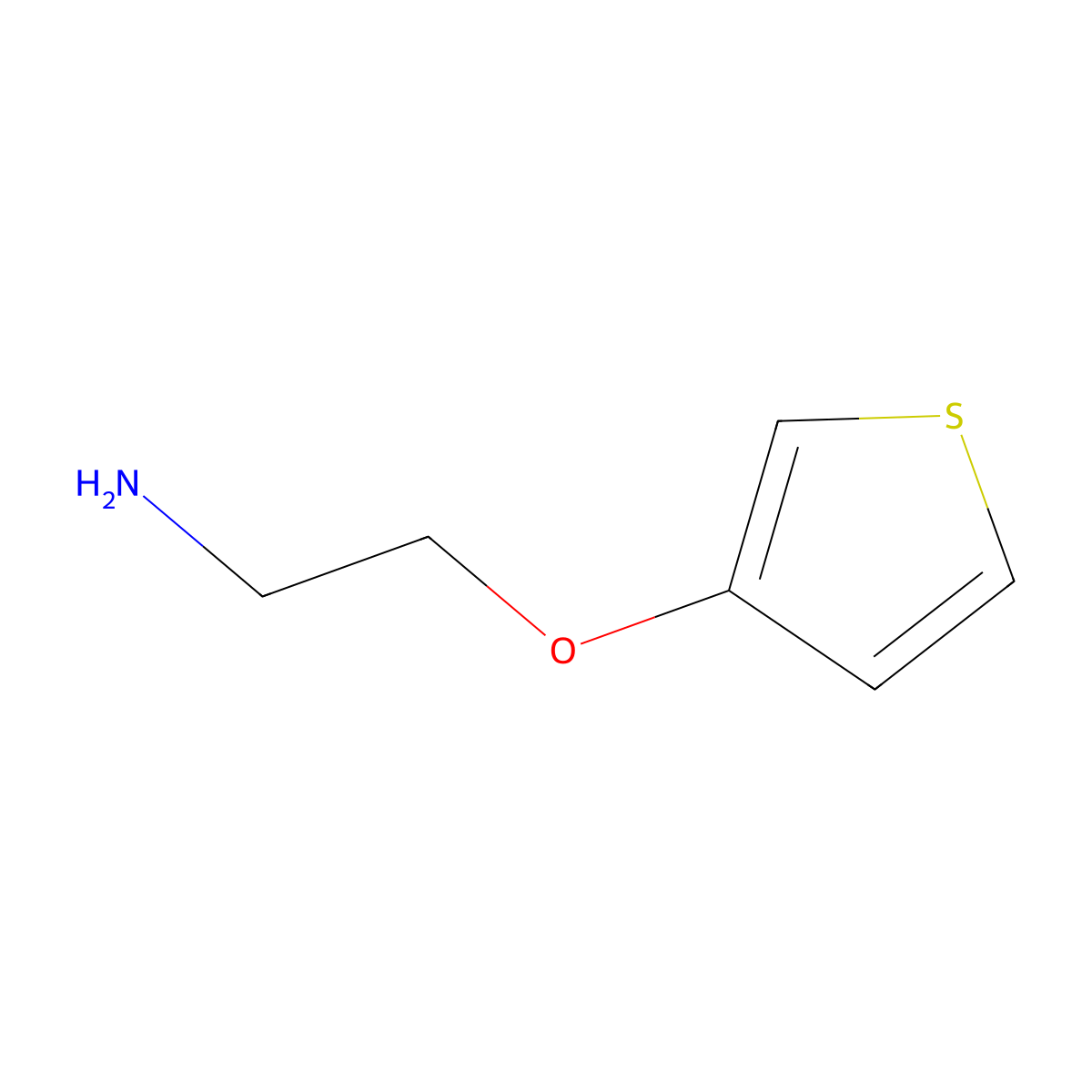 2-(Thiophen-3-yloxy)ethan-1-amine molecular structure, CAS 791744-62-2