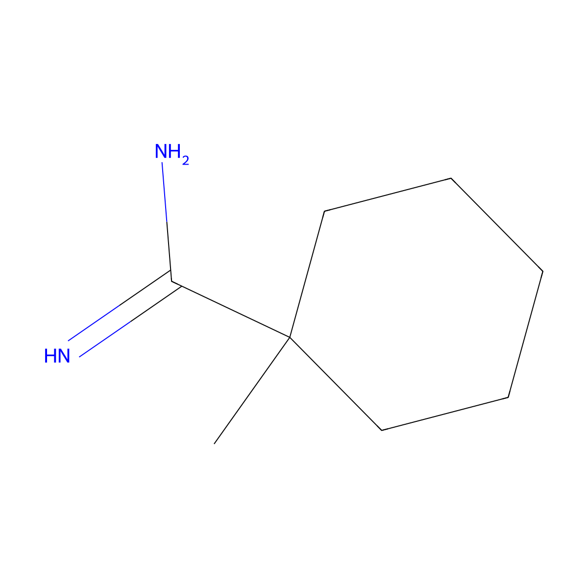 1-Methylcyclohexane-1-carboximidamide molecular structure, CAS 791746-82-2