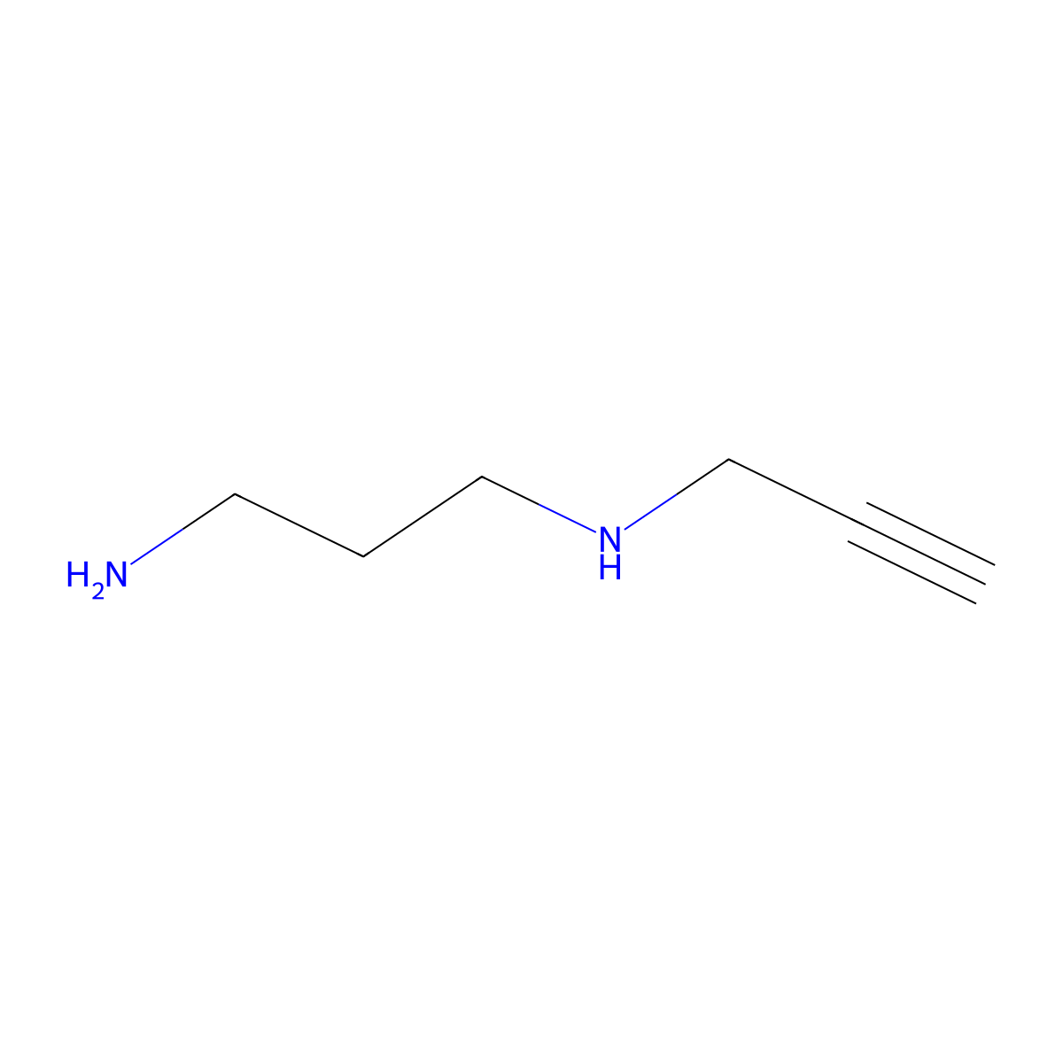 N-2-Propyn-1-yl-1,3-propanediamine 2HCl molecular structure, CAS 791748-46-4