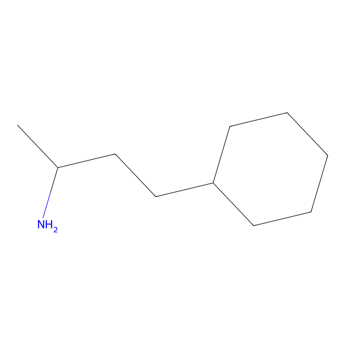 4-Cyclohexylbutan-2-amine molecular structure, CAS 791752-94-8