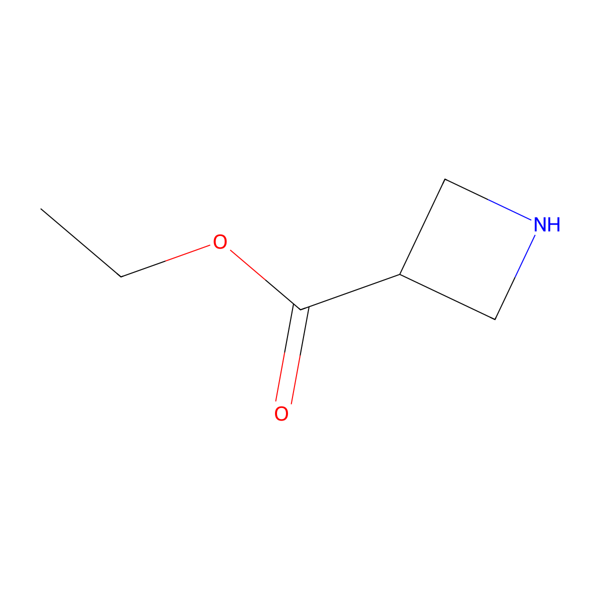 Ethyl azetidine-3-carboxylate molecular structure, CAS 791775-01-4