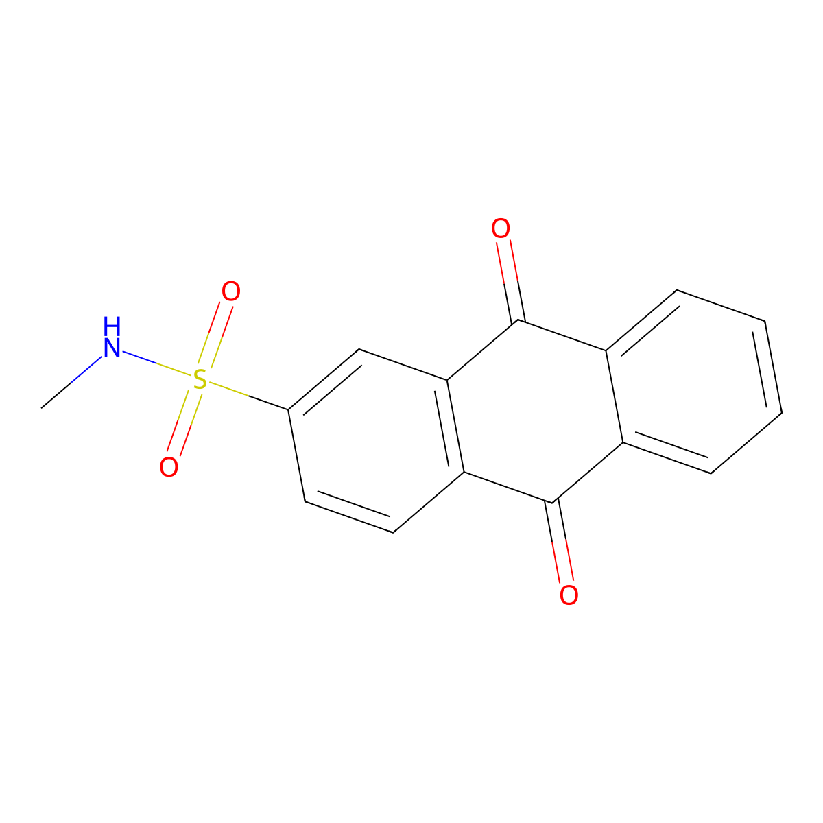 N-methyl-9,10-dioxoanthracene-2-sulfonamide molecular structure, CAS 791786-22-6