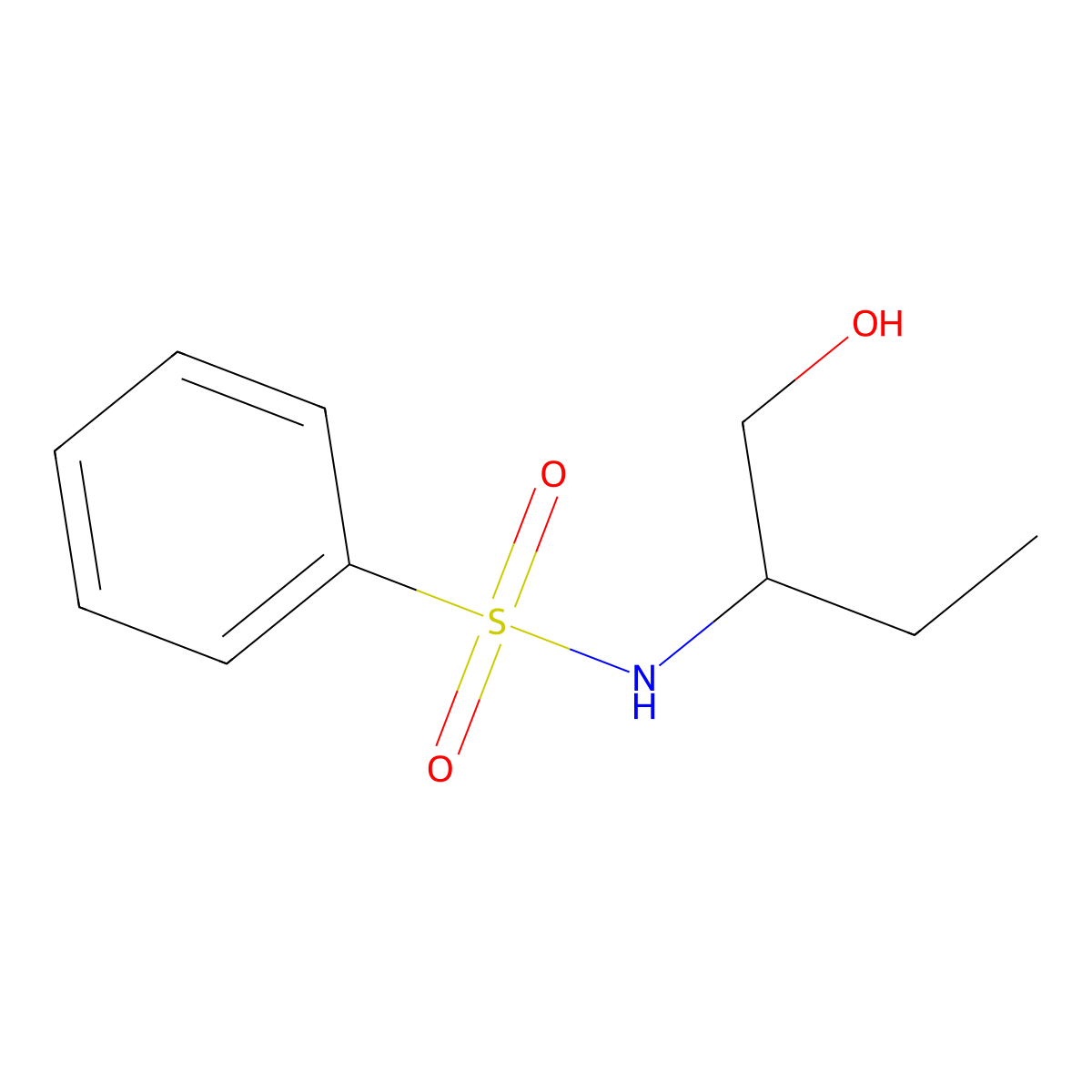N-(1-hydroxybutan-2-yl)benzenesulfonamide molecular structure, CAS 791786-38-4