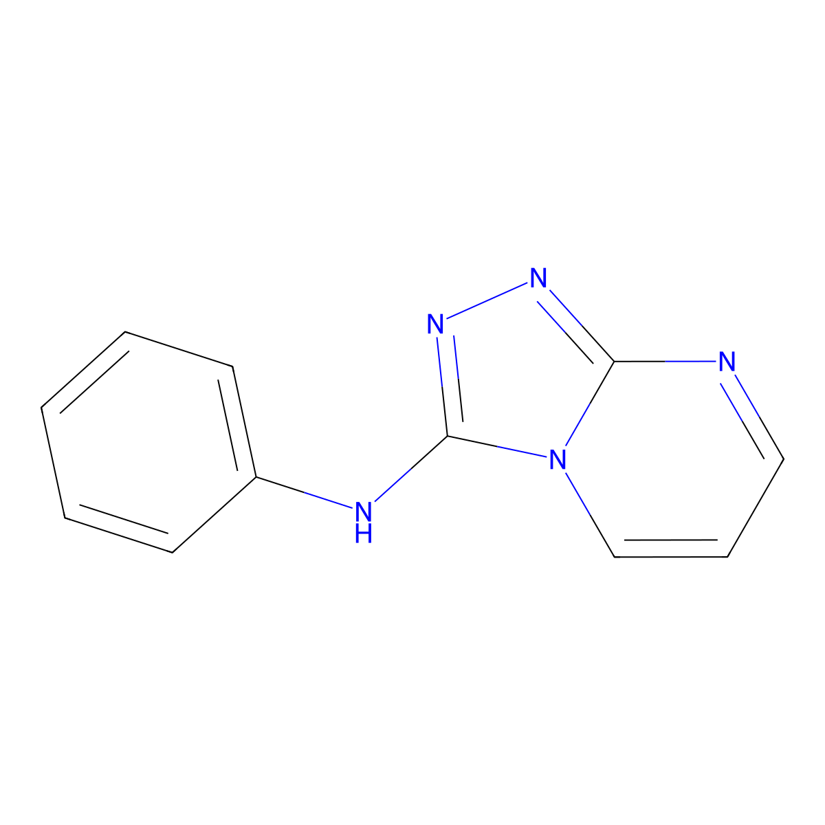 N-phenyl-N-[1,2,4]triazolo[4,3-a]pyrimidin-3-ylamine molecular structure, CAS 791788-15-3
