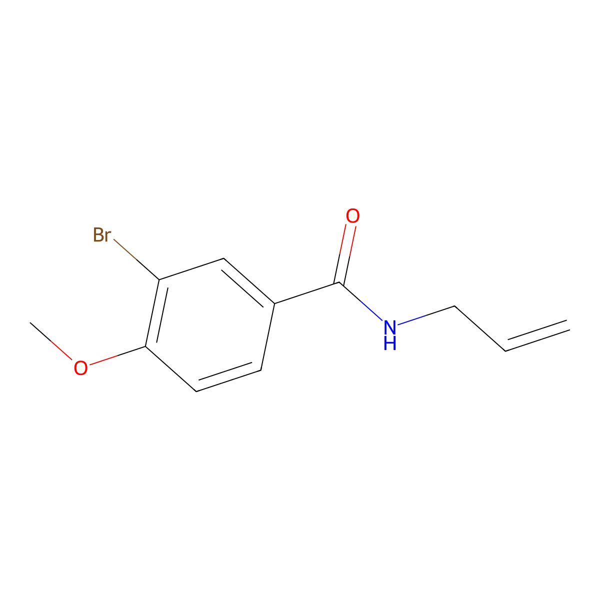 3-bromo-4-methoxy-N-prop-2-enylbenzamide molecular structure, CAS 791795-74-9