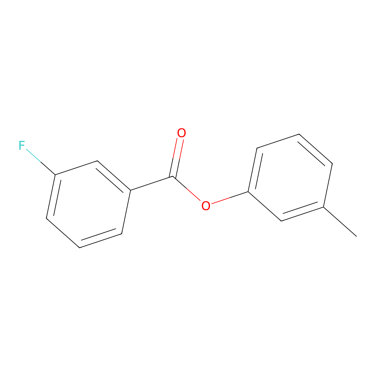 3-Methylphenyl 3-fluorobenzoate molecular structure, CAS 791796-00-4