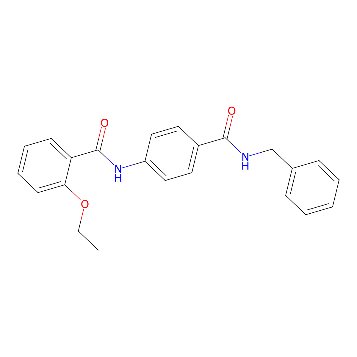 N-{4-[(benzylamino)carbonyl]phenyl}-2-ethoxybenzamide molecular structure, CAS 791797-38-1