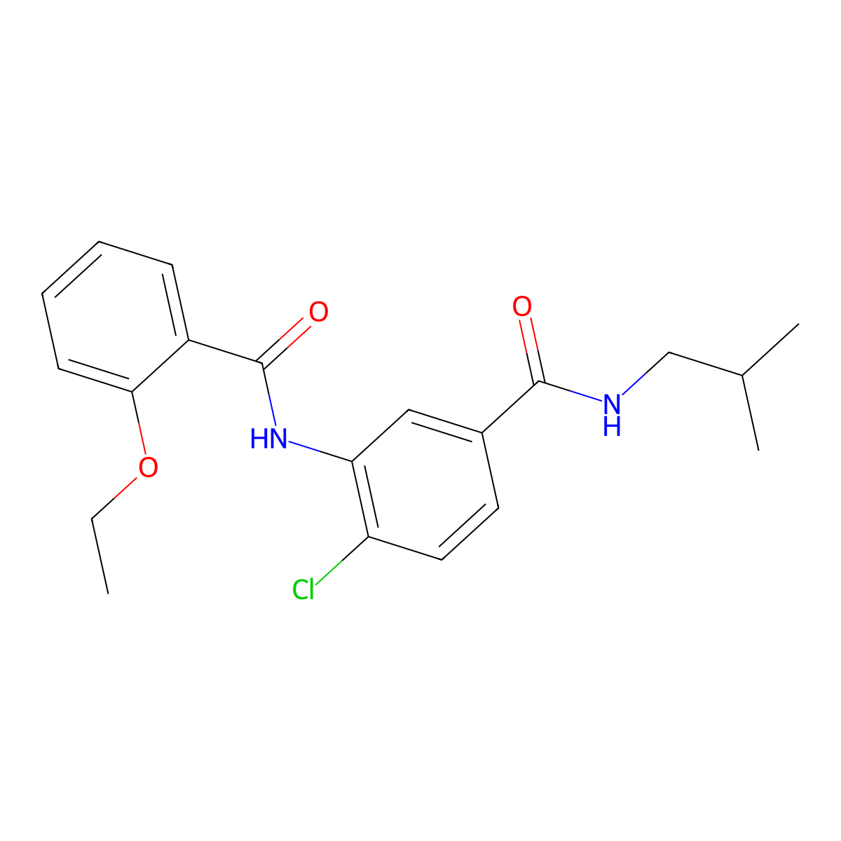 4-chloro-3-[(2-ethoxybenzoyl)amino]-N-isobutylbenzamide molecular structure, CAS 791797-40-5