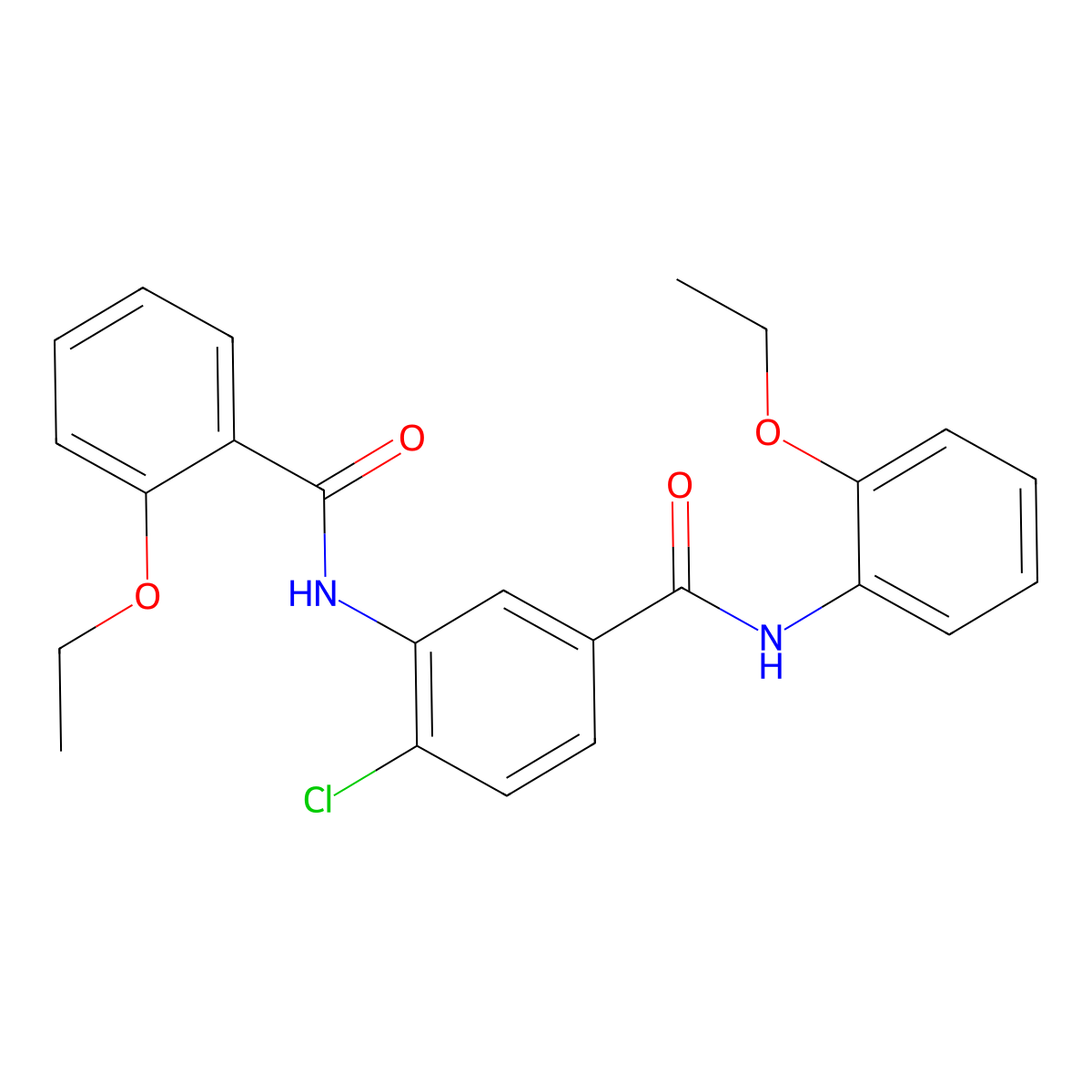 4-chloro-3-[(2-ethoxybenzoyl)amino]-N-(2-ethoxyphenyl)benzamide molecular structure, CAS 791797-96-1