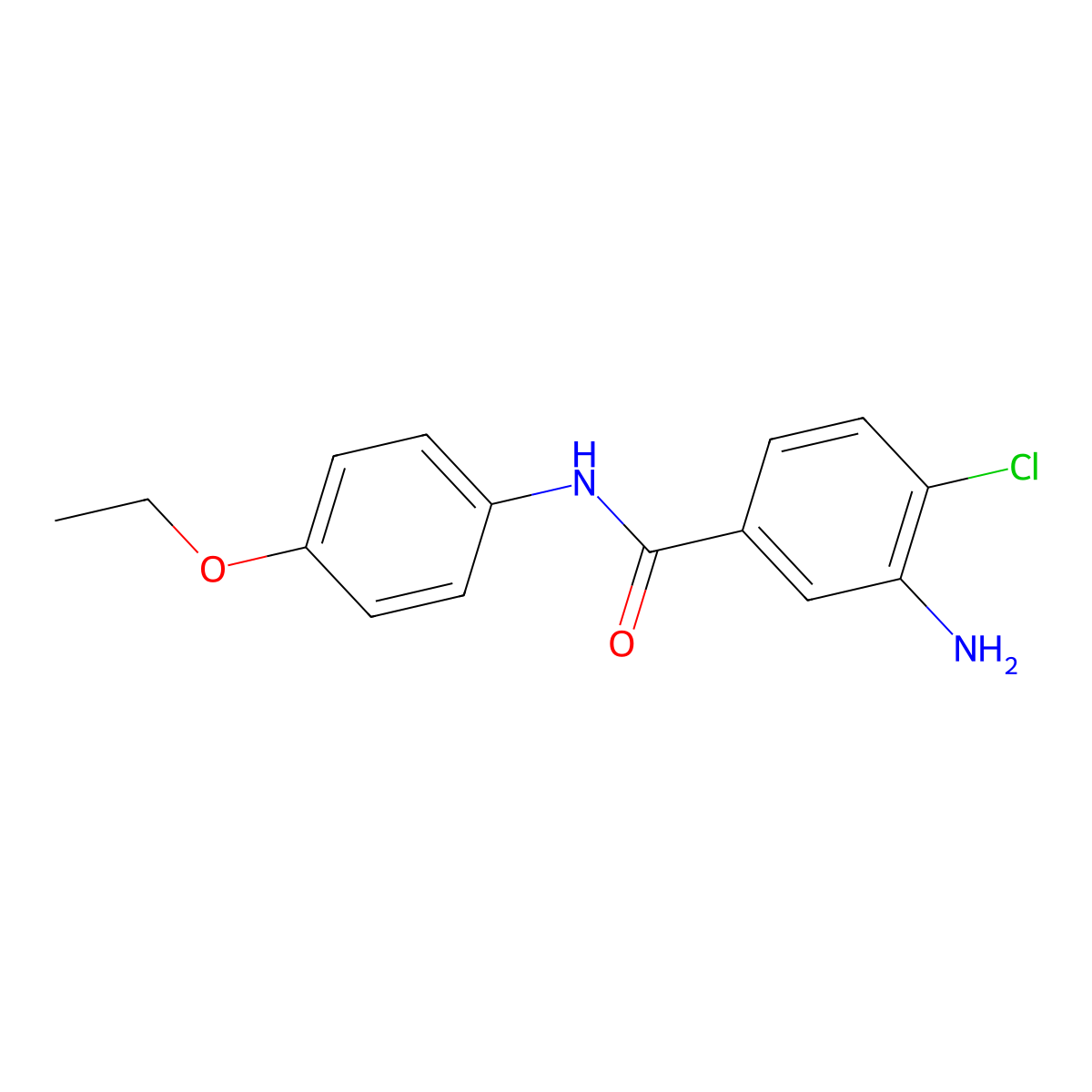 3-amino-4-chloro-N-(4-ethoxyphenyl)benzamide molecular structure, CAS 791798-50-0