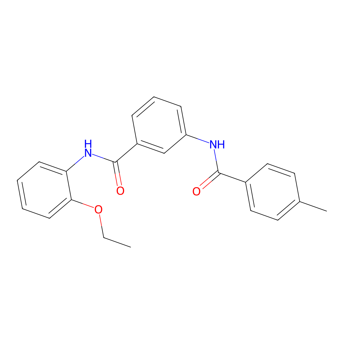 N-(2-ethoxyphenyl)-3-[(4-methylbenzoyl)amino]benzamide molecular structure, CAS 791798-62-4