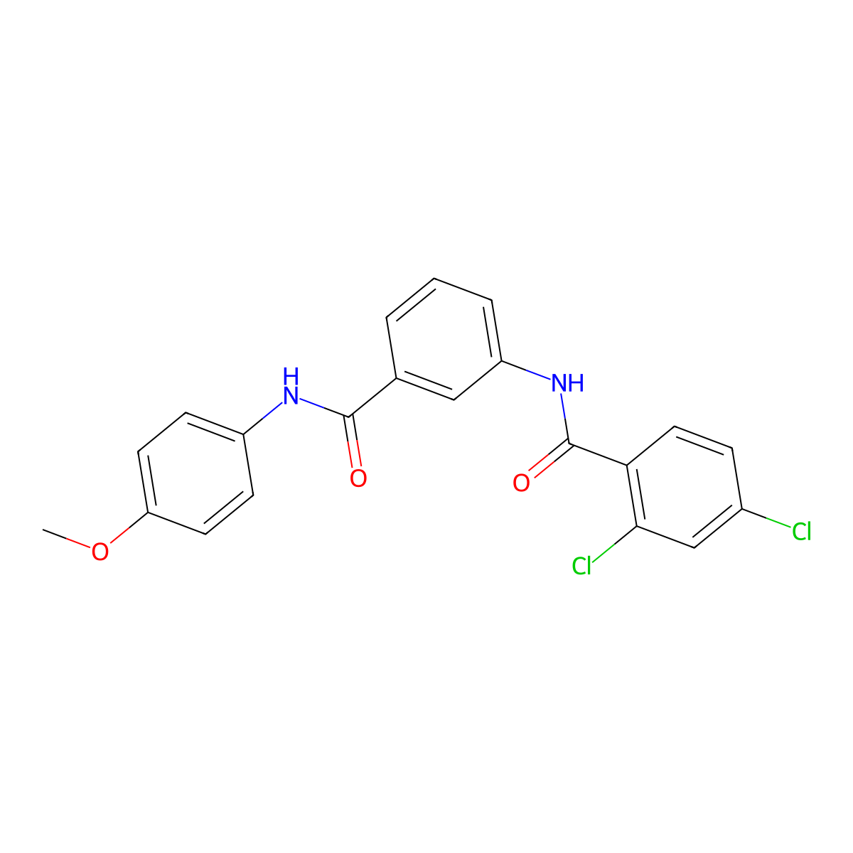 2,4-dichloro-N-{3-[(4-methoxyanilino)carbonyl]phenyl}benzamide molecular structure, CAS 791800-28-7
