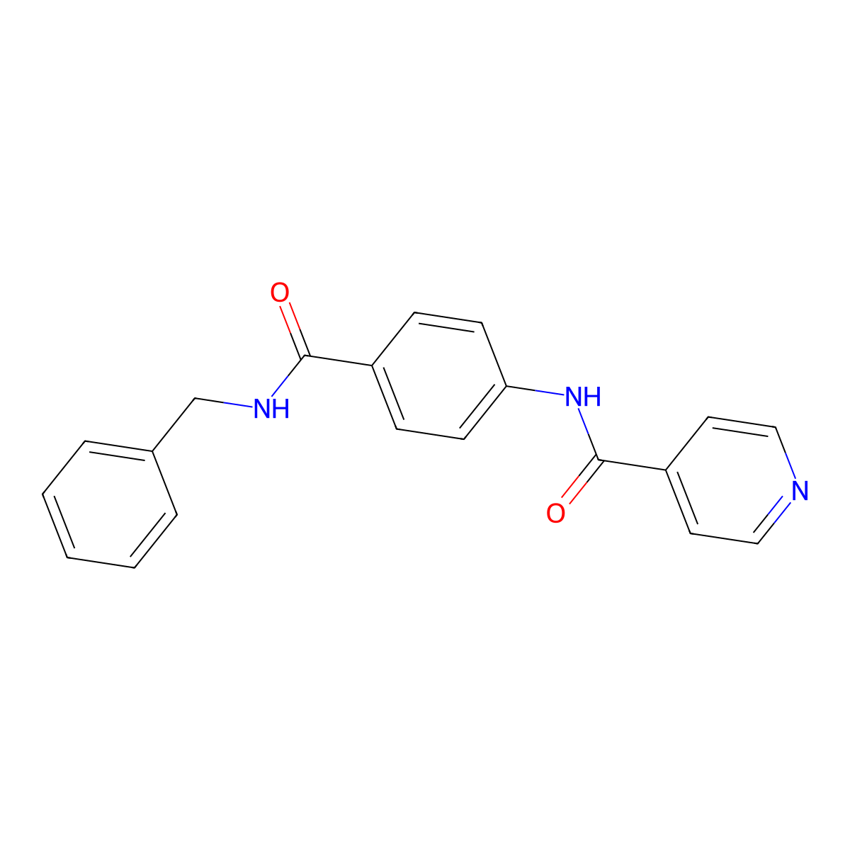 N-(4-(Benzylcarbamoyl)phenyl)isonicotinamide molecular structure, CAS 791800-75-4