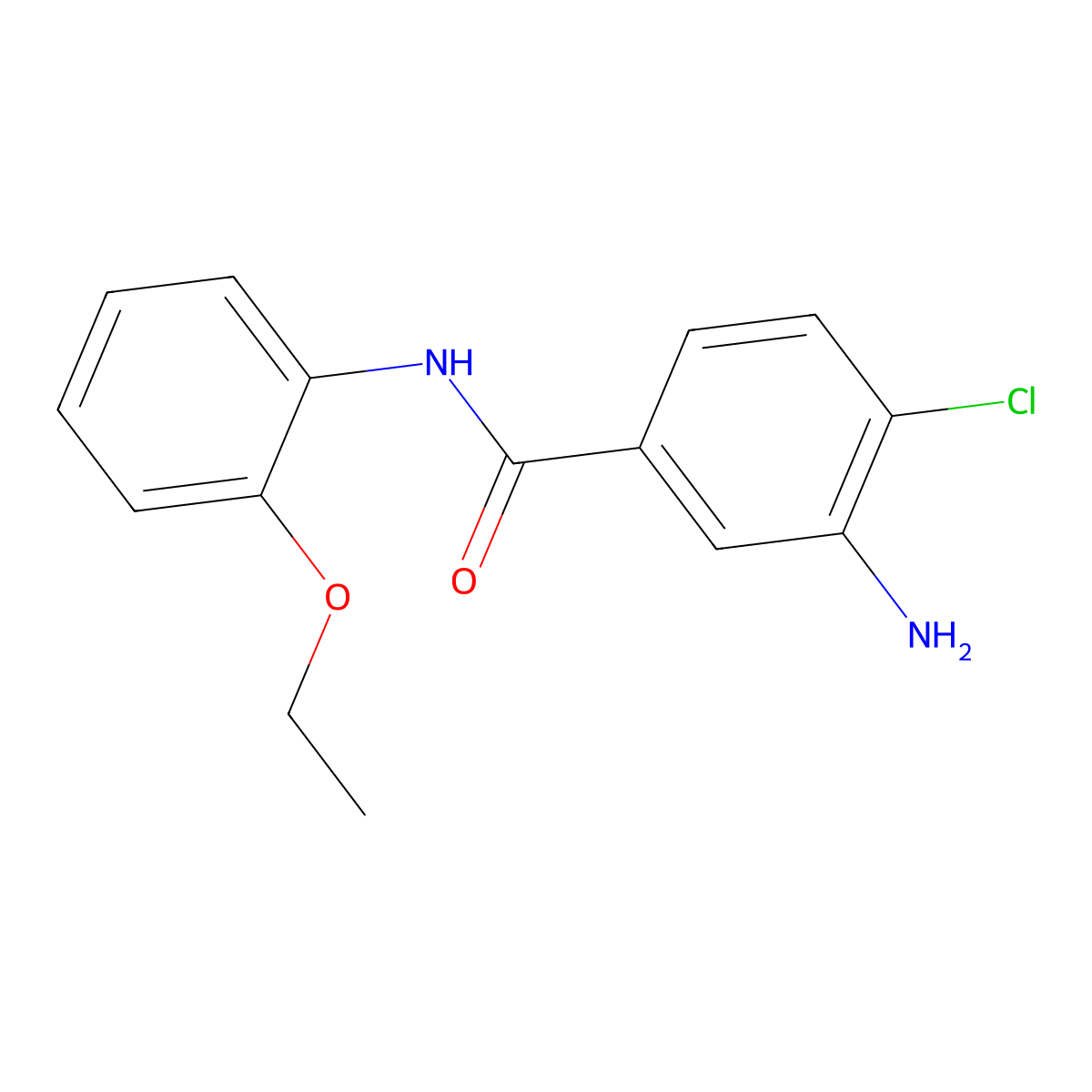 3-amino-4-chloro-N-(2-ethoxyphenyl)benzamide molecular structure, CAS 791803-08-2