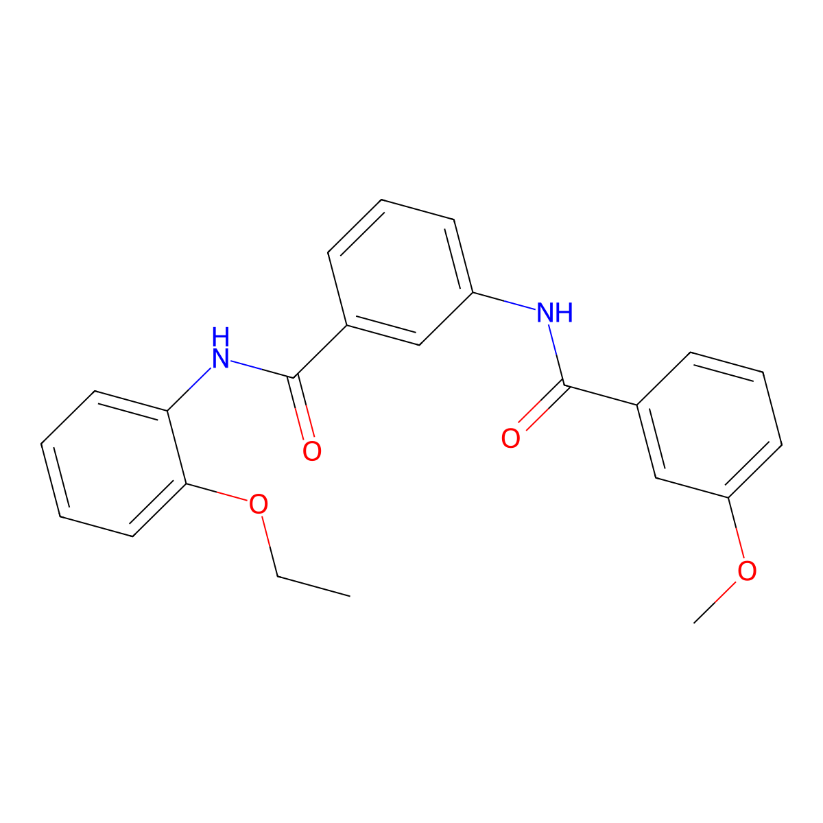N-(2-ethoxyphenyl)-3-[(3-methoxybenzoyl)amino]benzamide molecular structure, CAS 791803-48-0