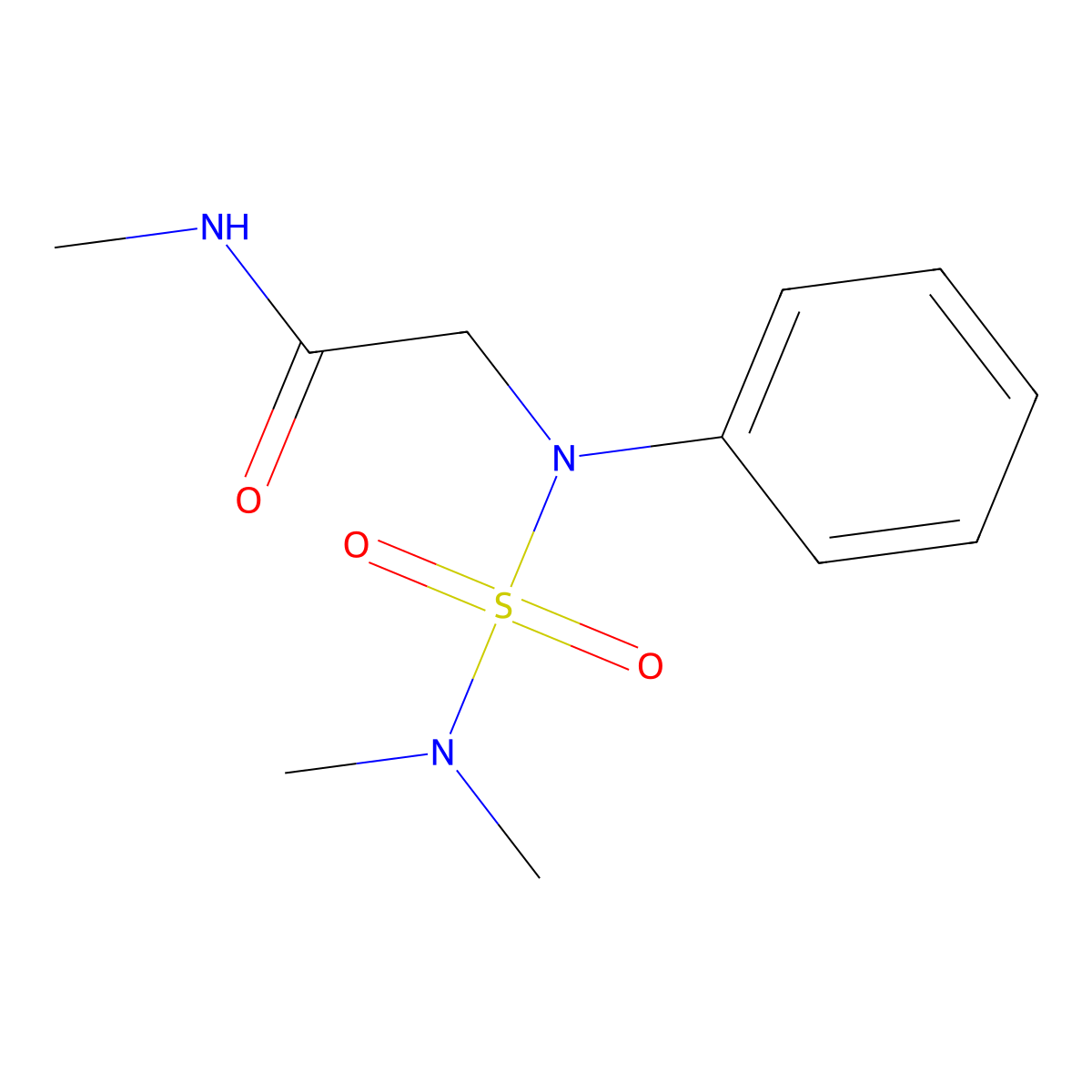 2-[N-(dimethylsulfamoyl)anilino]-N-methylacetamide molecular structure, CAS 791805-11-3