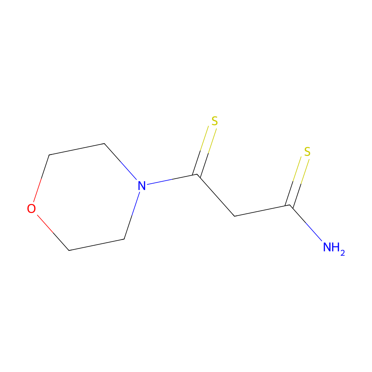 3-(Morpholin-4-yl)-3-sulfanylidenepropanethioamide molecular structure, CAS 791807-96-0