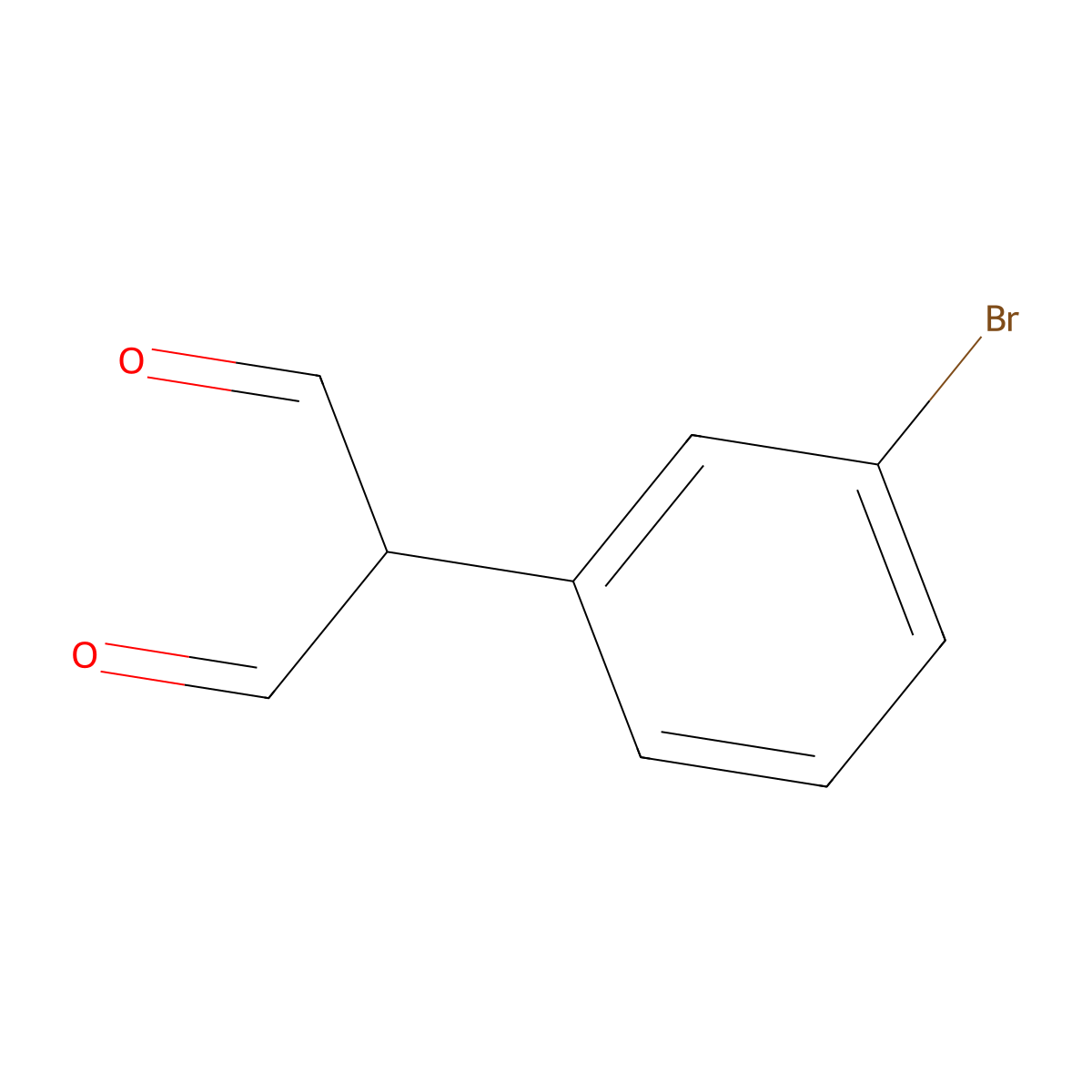 2-(3-Bromophenyl)propanedial molecular structure, CAS 791809-62-6