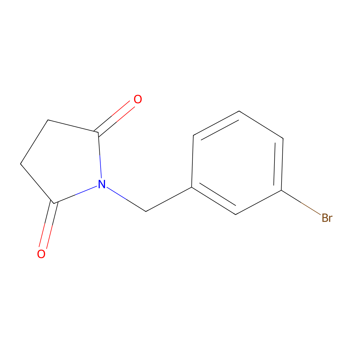 1-(3-Bromobenzyl)pyrrolidine-2,5-dione molecular structure, CAS 791817-73-7