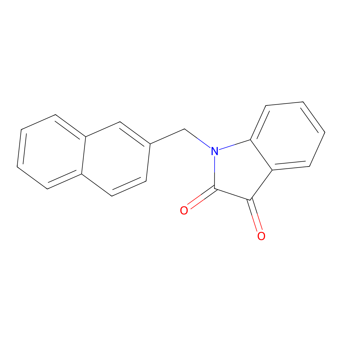 1-(Naphthalen-2-ylmethyl)indole-2,3-dione molecular structure, CAS 79183-43-0