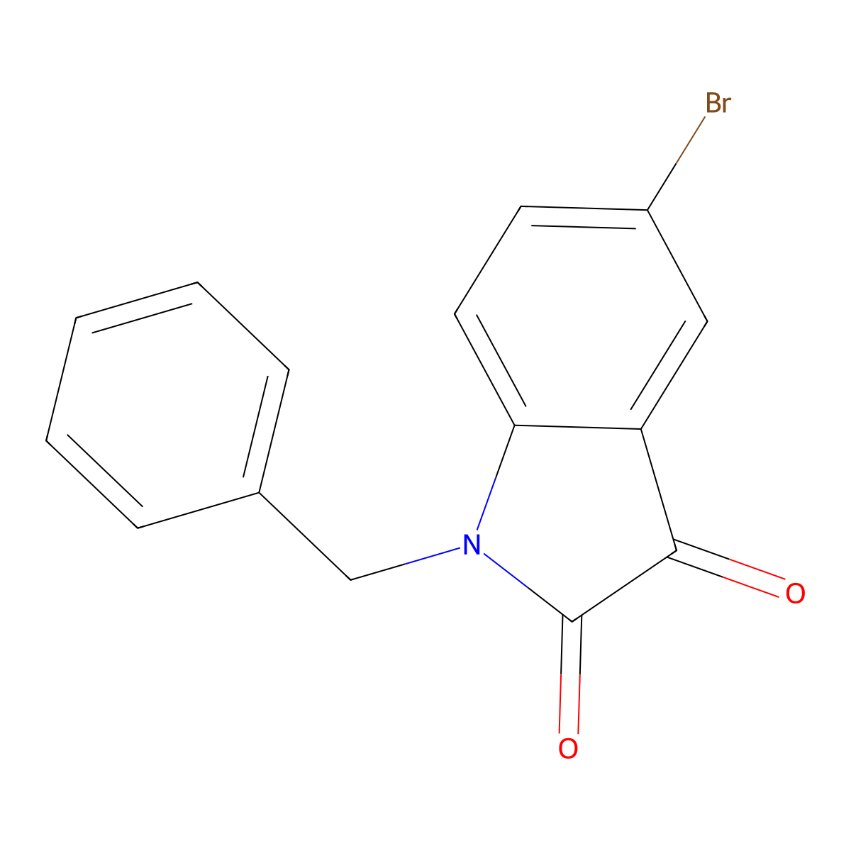 1-Benzyl-5-bromoisatin molecular structure, CAS 79183-44-1
