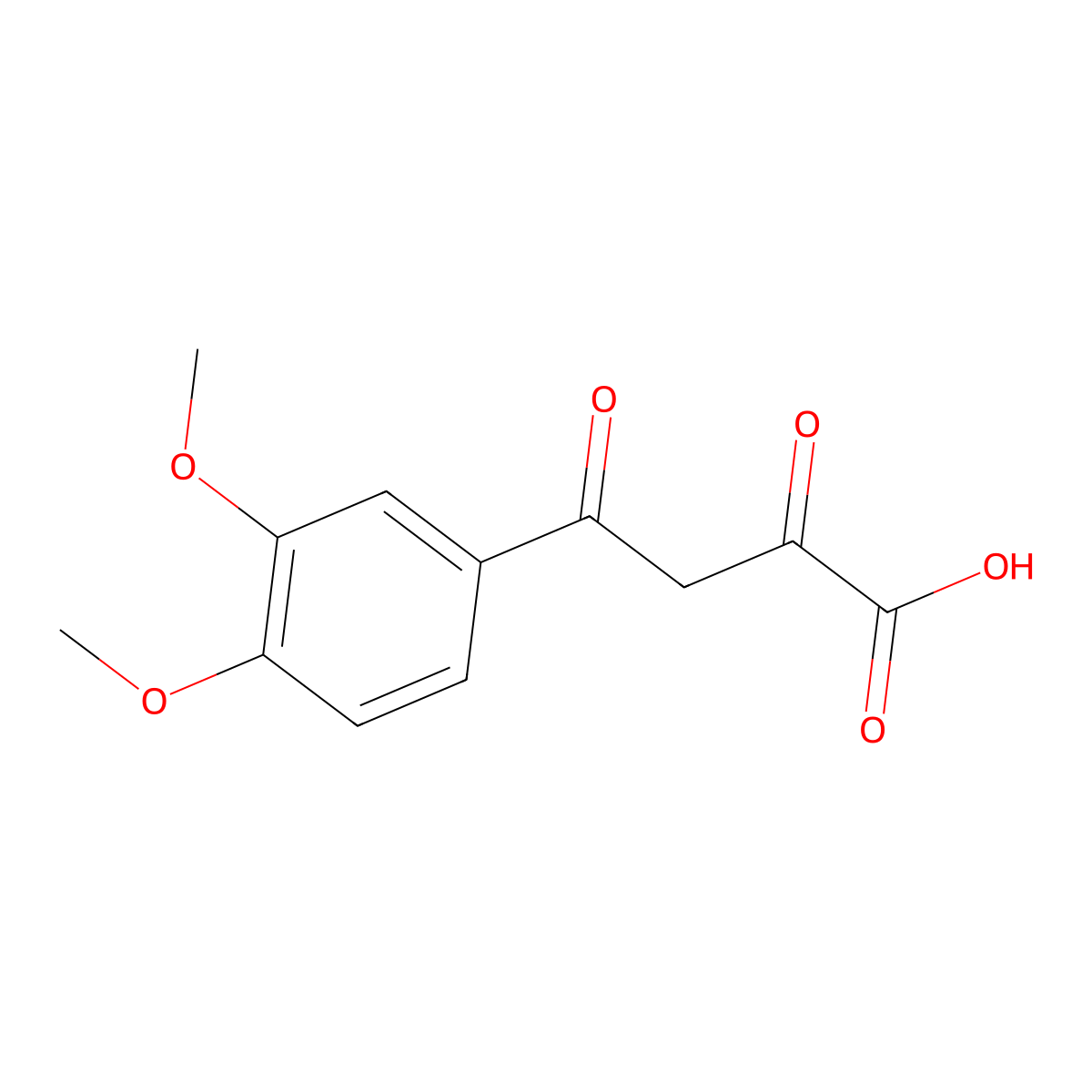 4-(3,4-Dimethoxyphenyl)-2,4-dioxobutanoic acid molecular structure, CAS 79183-93-0