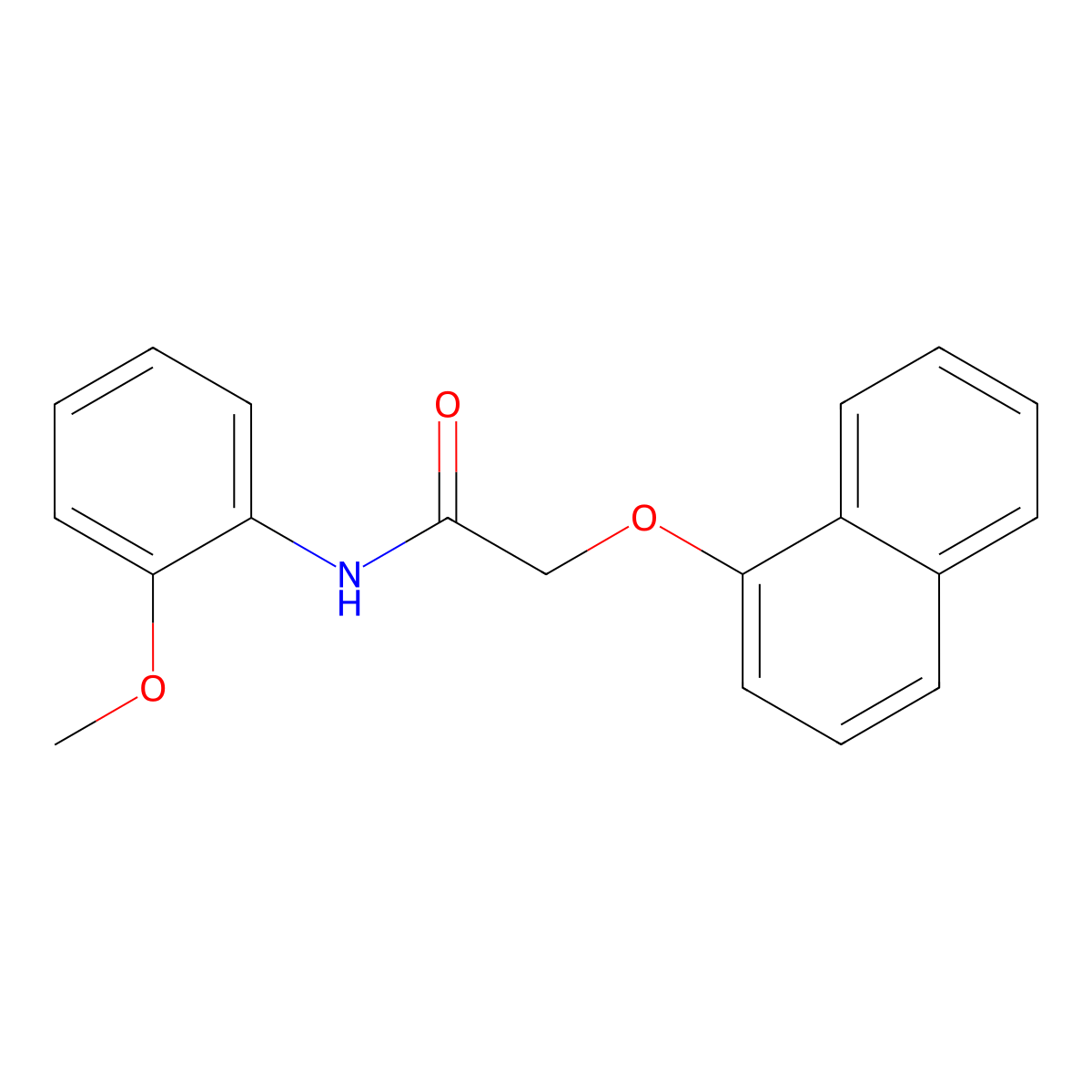 N-(2-methoxyphenyl)-2-(1-naphthyloxy)acetamide molecular structure, CAS 791830-14-3
