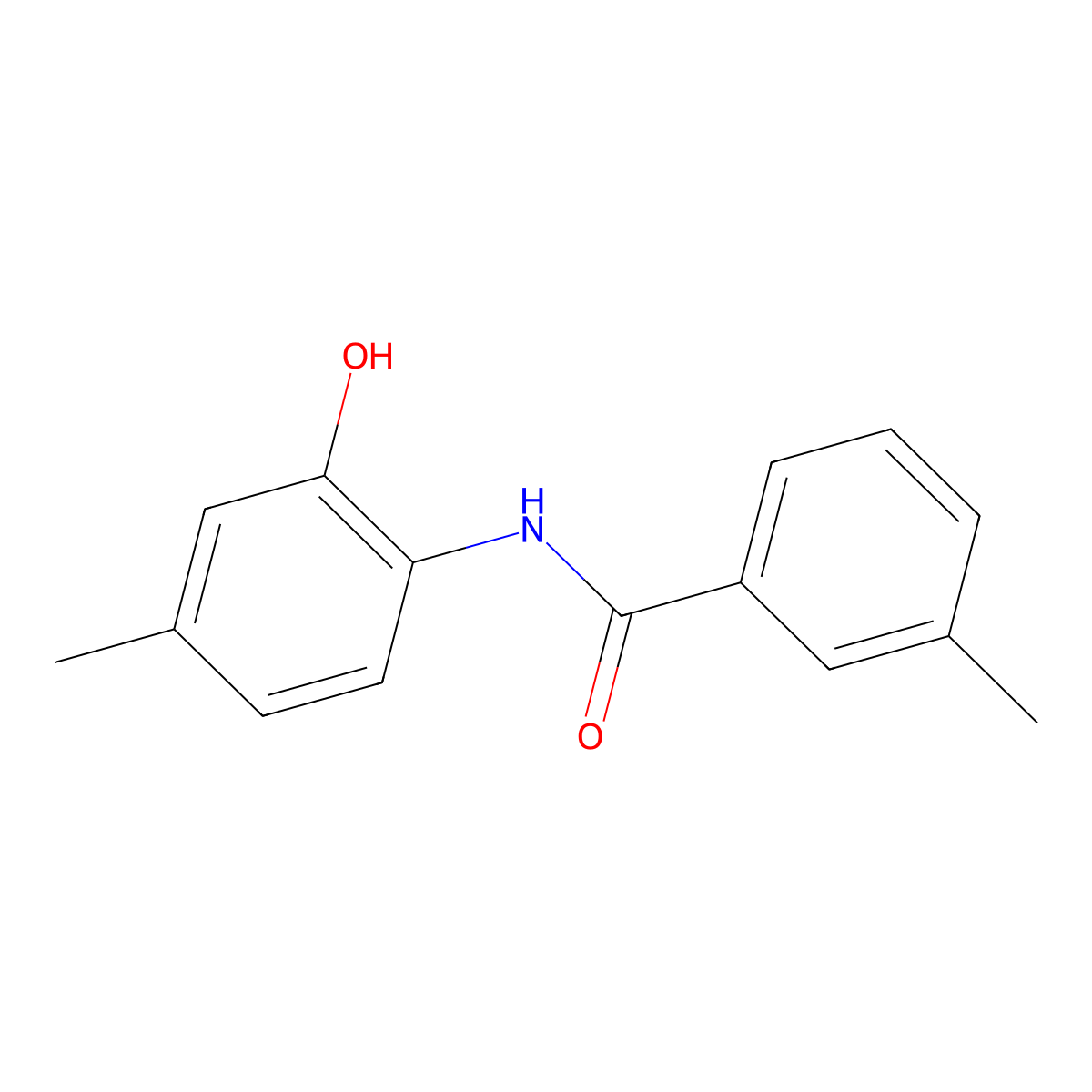 N-(2-hydroxy-4-methylphenyl)-3-methylbenzamide molecular structure, CAS 791831-63-5