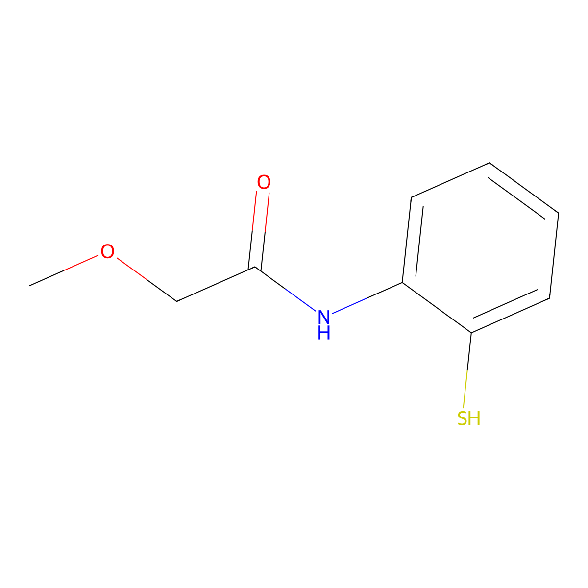 2-methoxy-N-(2-sulfanylphenyl)acetamide molecular structure, CAS 791831-85-1
