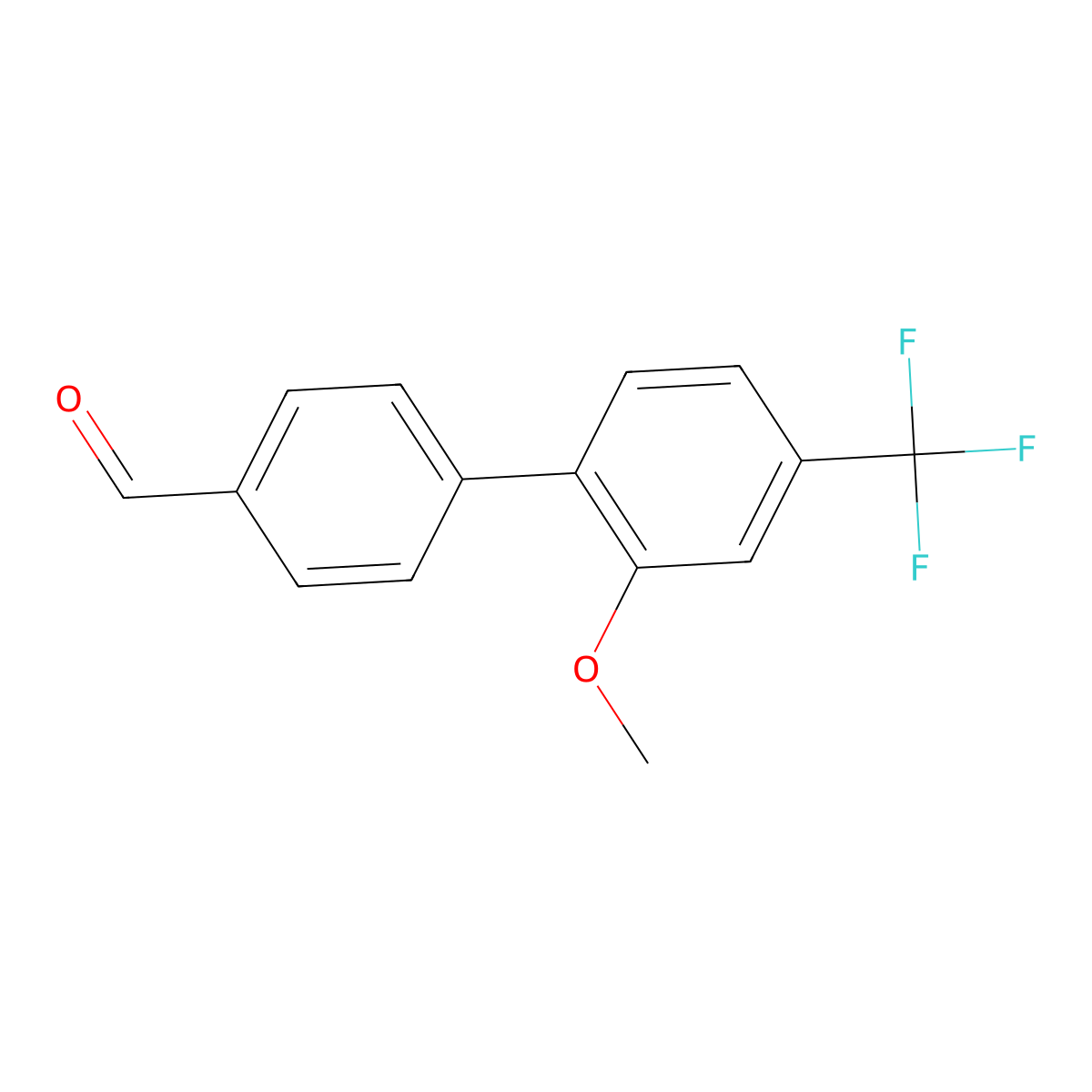 4-[2-Methoxy-4-(trifluoromethyl)phenyl]benzaldehyde molecular structure, CAS 791839-62-8