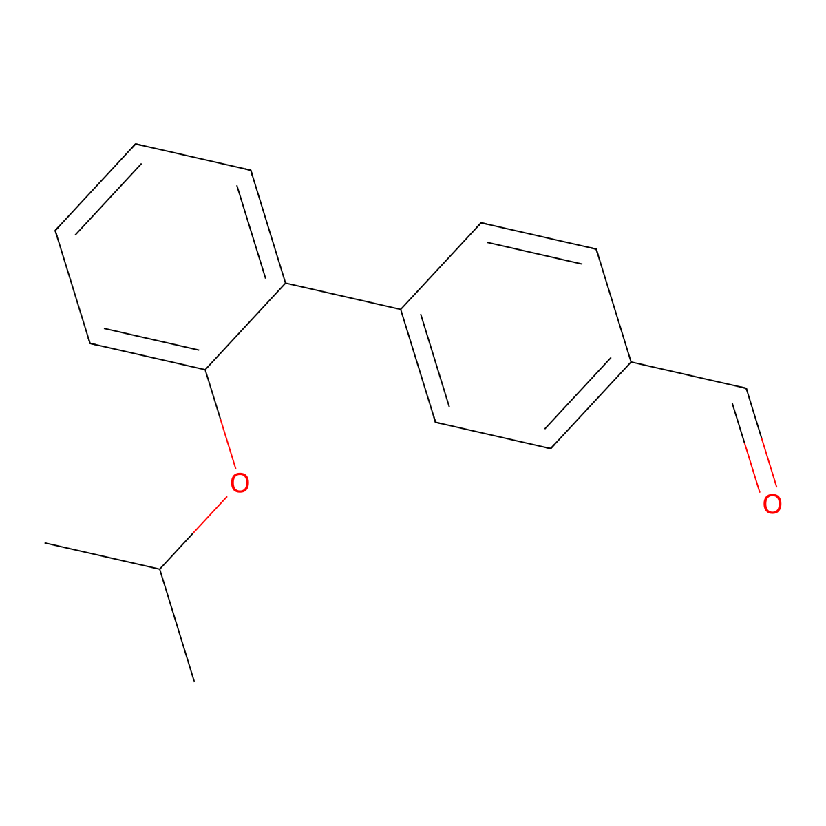 2'-(1-Methylethoxy)[1,1'-biphenyl]-4-carboxaldehyde molecular structure, CAS 791839-65-1