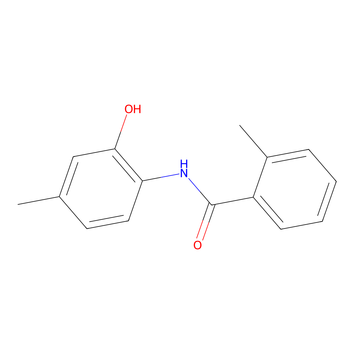 N-(2-hydroxy-4-methylphenyl)-2-methylbenzamide molecular structure, CAS 791840-46-5