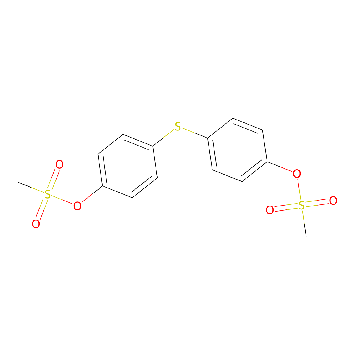 [4-(4-Methylsulfonyloxyphenyl)sulfanylphenyl] methanesulfonate molecular structure, CAS 791840-52-3