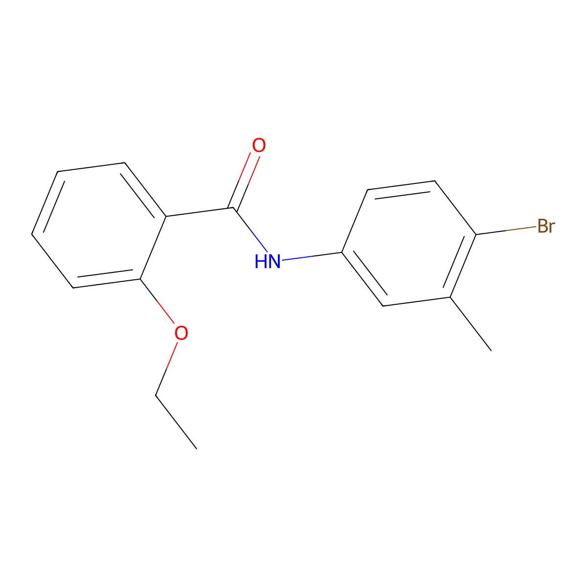 N-(4-bromo-3-methylphenyl)-2-ethoxybenzamide molecular structure, CAS 791840-96-5