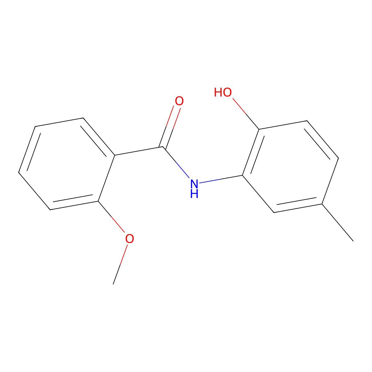 N-(2-hydroxy-5-methylphenyl)-2-methoxybenzamide molecular structure, CAS 791841-14-0