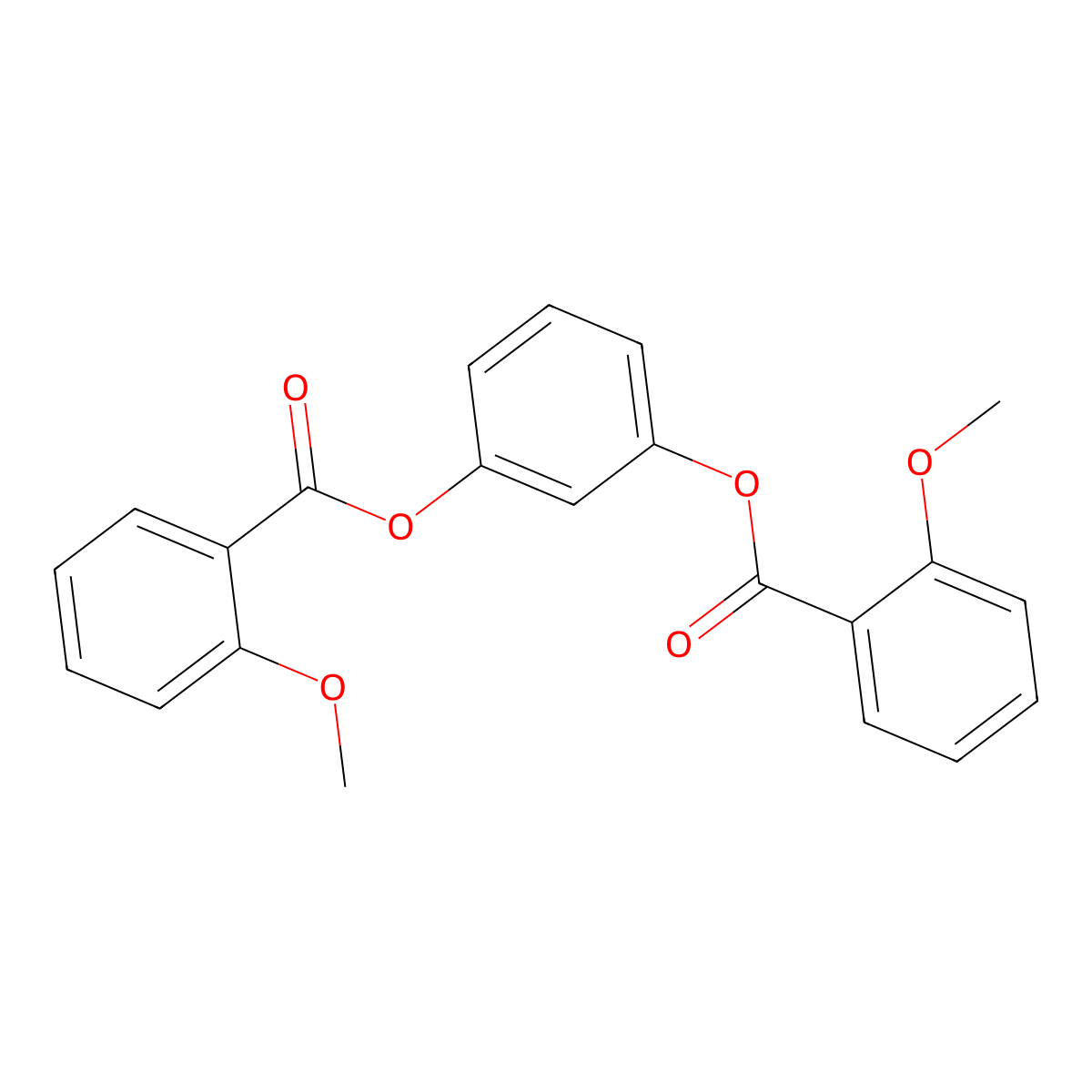 3-[(2-Methoxybenzoyl)oxy]phenyl 2-methoxybenzoate molecular structure, CAS 791842-90-5