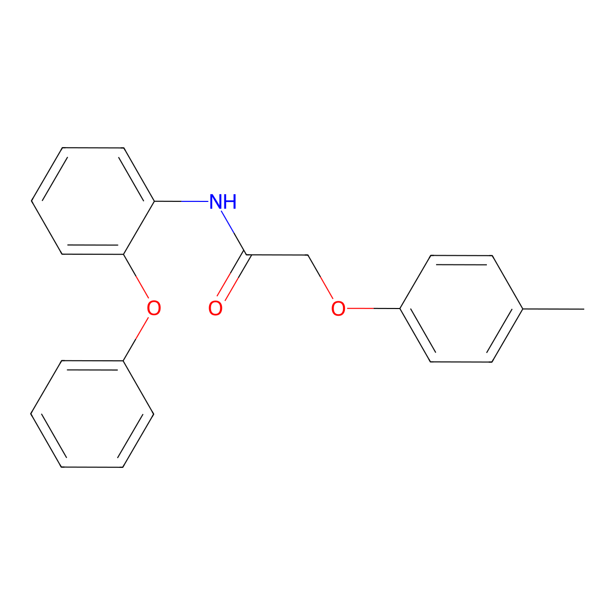 2-(4-methylphenoxy)-N-(2-phenoxyphenyl)acetamide molecular structure, CAS 791843-22-6
