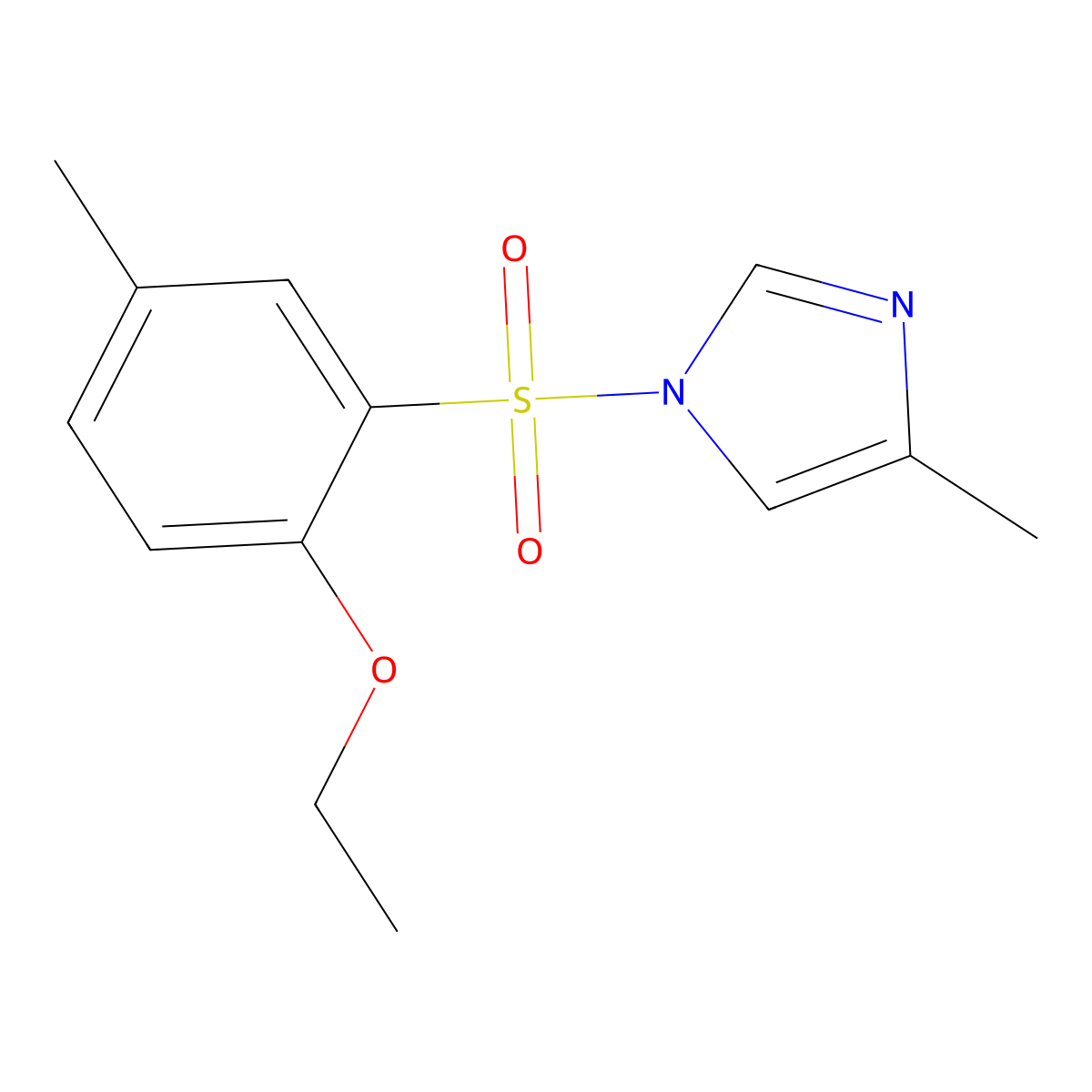 1-(2-Ethoxy-5-methylphenyl)sulfonyl-4-methylimidazole molecular structure, CAS 791843-69-1