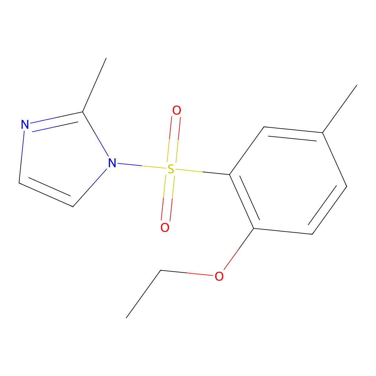 1-(2-Ethoxy-5-methylphenyl)sulfonyl-2-methylimidazole molecular structure, CAS 791843-70-4