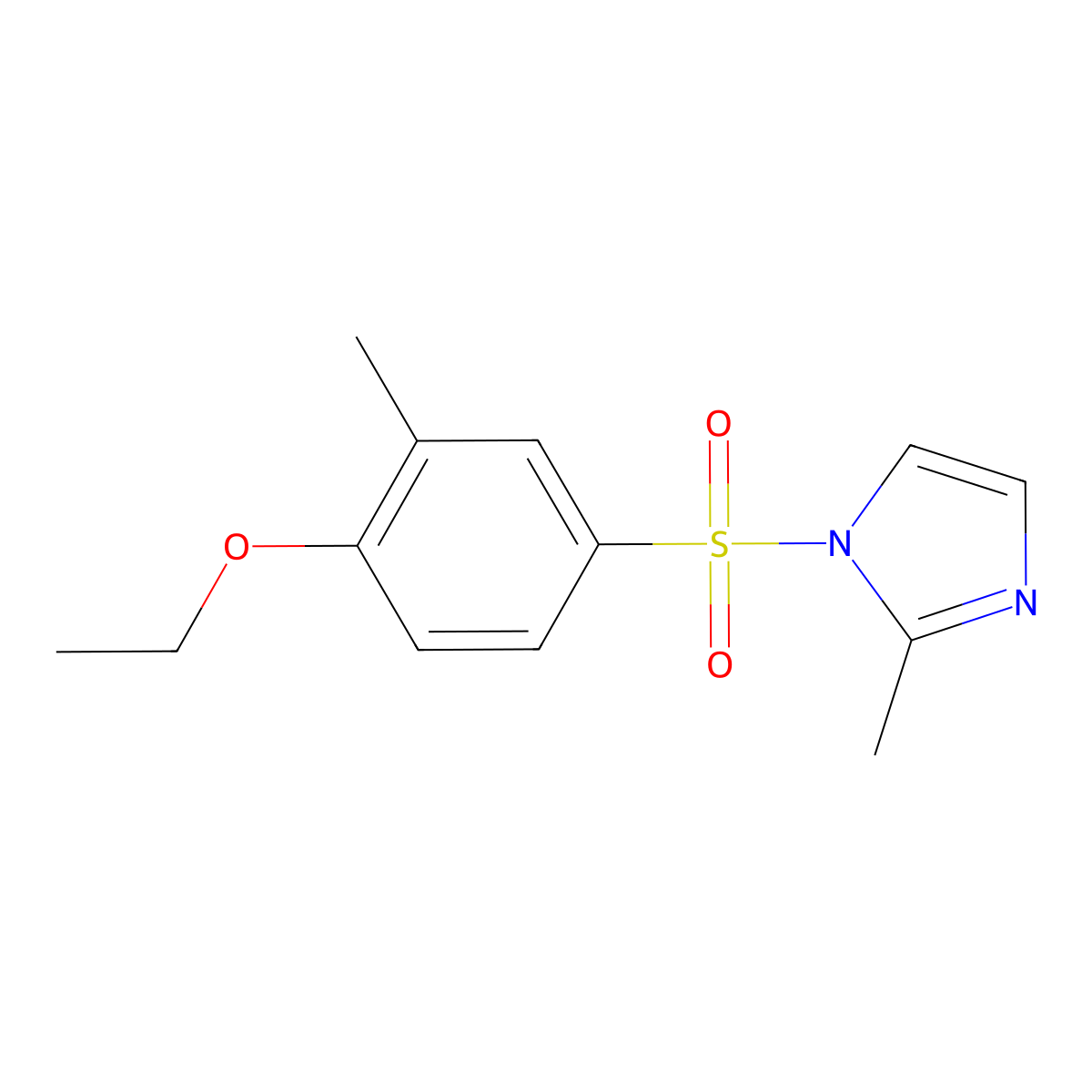 1-(4-Ethoxy-3-methylphenyl)sulfonyl-2-methylimidazole molecular structure, CAS 791843-71-5