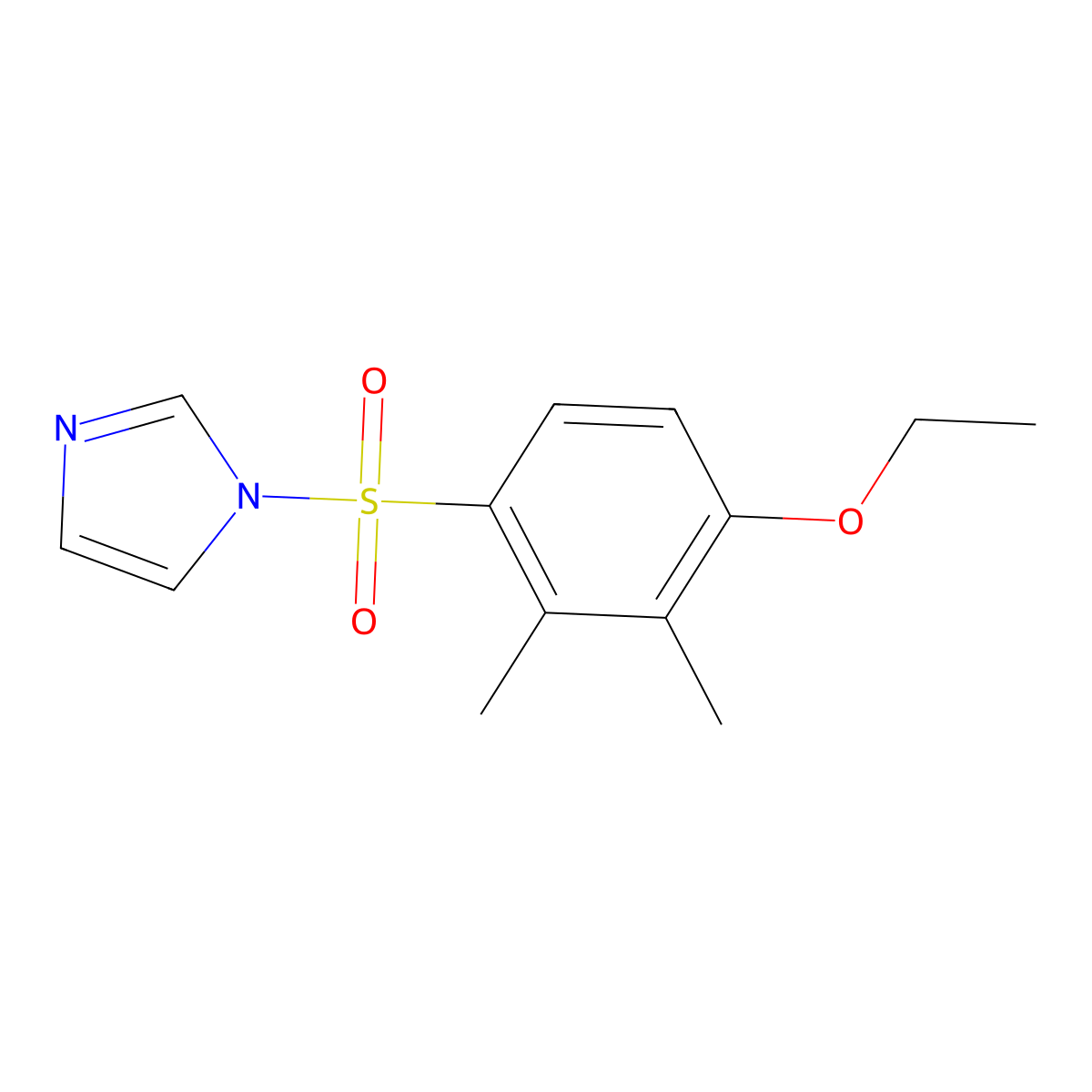 1-(4-Ethoxy-2,3-dimethylphenyl)sulfonylimidazole molecular structure, CAS 791844-65-0