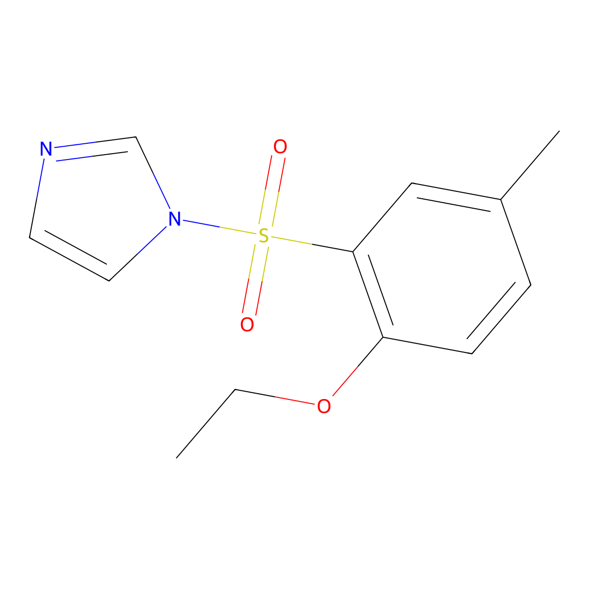 1-(2-Ethoxy-5-methylphenyl)sulfonylimidazole molecular structure, CAS 791844-67-2
